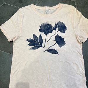 J Crew L 100% cotton light pink T shirt. NWOT
